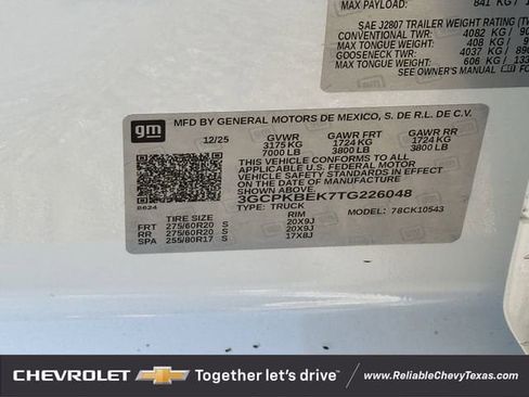 New 2026 Chevrolet Silverado 1500 Custom w/ Turbomax Blackout Package AWD/4WD image 28