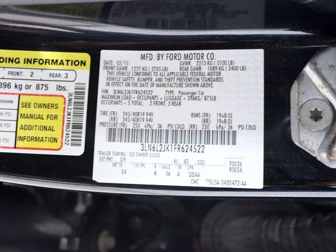 Used 2015 Lincoln MKZ AWD w/ Equipment Group 102A Reserve image 30