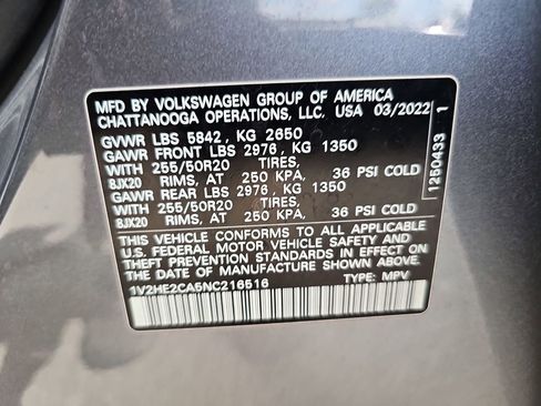 Used 2022 Volkswagen Atlas Cross Sport SE w/ Black Wheel Package AWD/4WD image 24