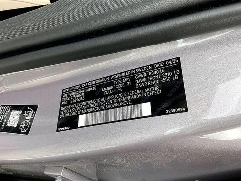 New 2026 Volvo XC90 T8 Plus w/ Protection Package Premier AWD/4WD image 9