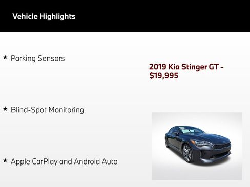 Used 2019 Kia Stinger GT RWD image 5