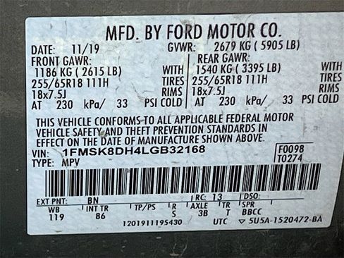 Used 2020 Ford Explorer XLT w/ Comfort Package image 32