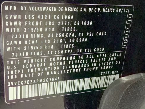Used 2023 Volkswagen Taos SE w/ Panoramic Sunroof Package FWD image 32