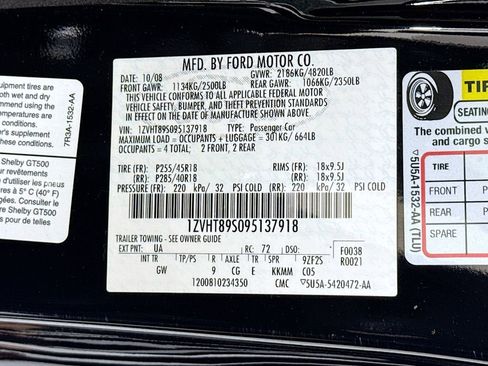 Used 2009 Ford Mustang Shelby GT500 RWD image 41