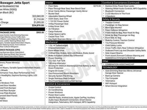 Certified 2022 Volkswagen Jetta Sport w/ IQ.Drive Package FWD image 17