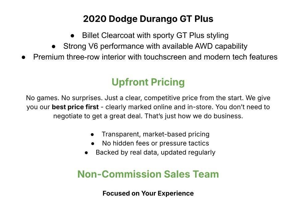Used 2020 Dodge Durango GT AWD/4WD image 3