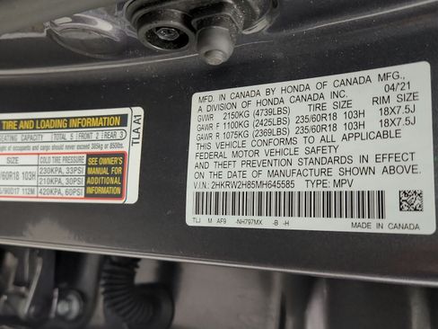 Used 2021 Honda CR-V EX-L image 17