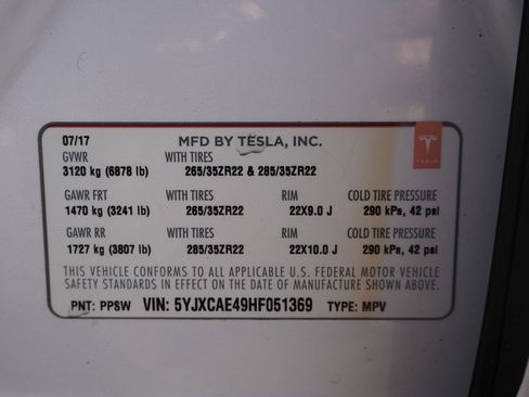 Used 2017 Tesla Model X P100D image 68