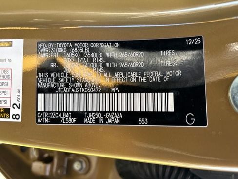 Used 2026 Toyota Land Cruiser w/ Premium Package AWD/4WD image 32