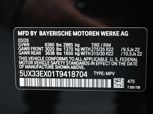 New 2026 BMW X6 xDrive40i w/ Executive Package AWD/4WD image 11
