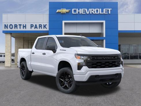New 2026 Chevrolet Silverado 1500 Custom w/ LPO, Dark Essentials Package RWD image 1