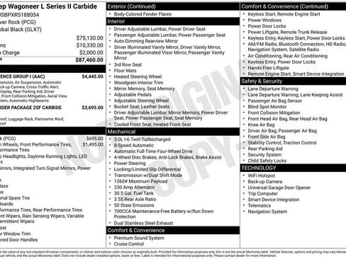 Certified 2024 Jeep Wagoneer L Series II w/ Convenience Group I AWD/4WD image 24