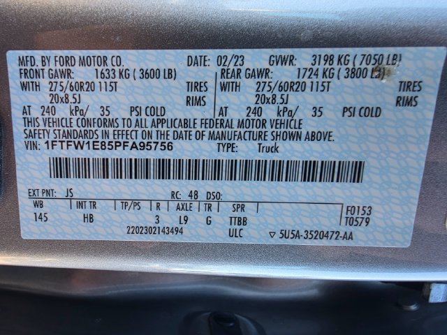 Used 2023 Ford F150 Lariat w/ Equipment Group 502A High AWD/4WD image 29