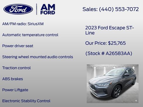 Used 2023 Ford Escape ST-Line w/ Tech Pack #1 AWD/4WD image 13