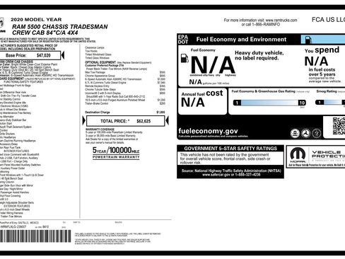 Used 2020 RAM 5500 Tradesman w/ Chrome Appearance Group image 4