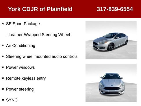 Used 2015 Ford Focus SE w/ SE Sport Package image 12