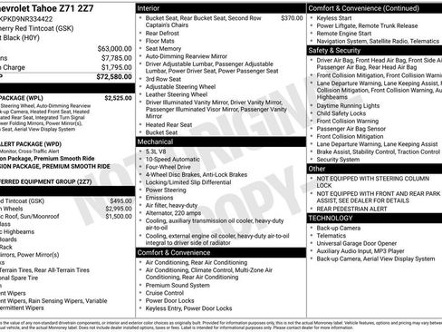 Used 2022 Chevrolet Tahoe Z71 w/ Luxury Package image 2