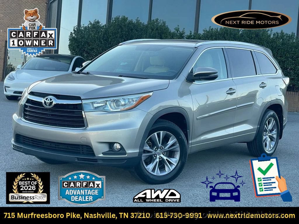 Used 2015 Toyota Highlander XLE AWD/4WD image 1