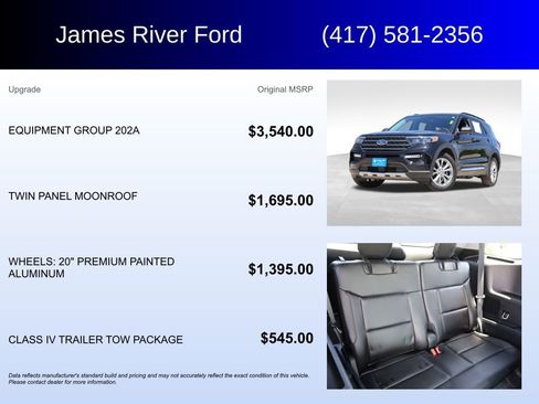 Used 2024 Ford Explorer XLT w/ Equipment Group 202A AWD/4WD image 5