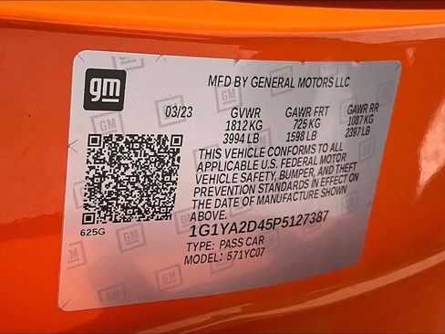 Used 2023 Chevrolet Corvette Stingray Coupe w/ Battery Protection Package RWD image 32