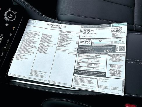 New 2027 INFINITI QX65 Autograph AWD/4WD image 52
