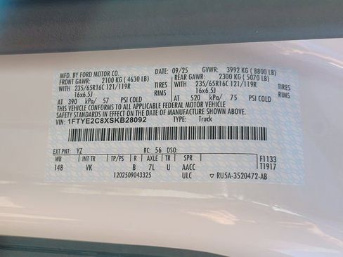 New 2025 Ford Transit 150 148 Medium Roof AWD w/ Load Area Protection Package image 12