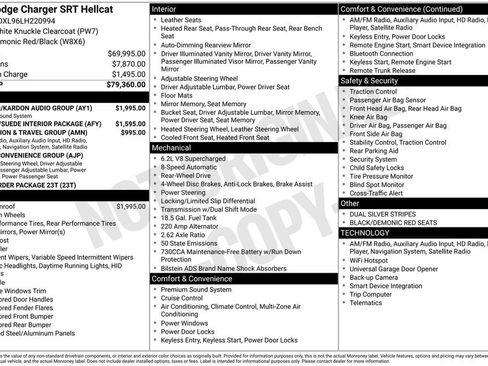 Used 2020 Dodge Charger SRT Hellcat w/ Harman/Kardon Audio Group image 7