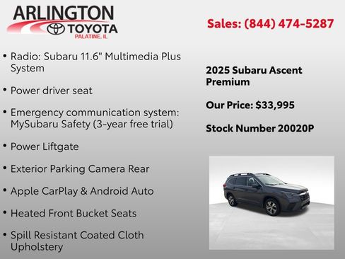 Used 2025 Subaru Ascent Premium image 3