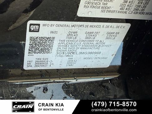 Used 2021 GMC Sierra 1500 SLT w/ SLT Convenience Package image 35