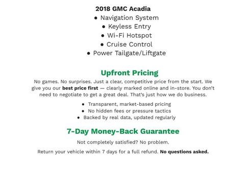 Used 2018 GMC Acadia SLT FWD image 2