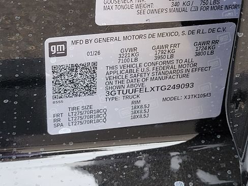 New 2026 GMC Sierra 1500 AT4X AWD/4WD image 14