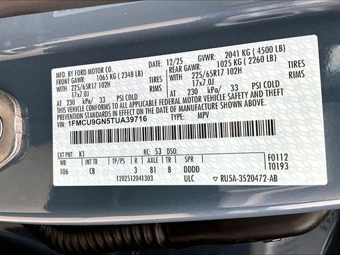 New 2026 Ford Escape Active w/ Cold Weather Package image 11