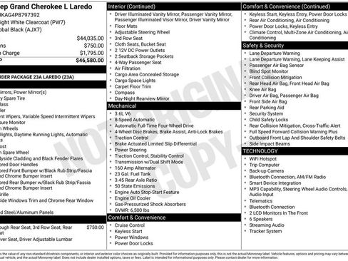 Used 2023 Jeep Grand Cherokee L Laredo AWD/4WD image 14