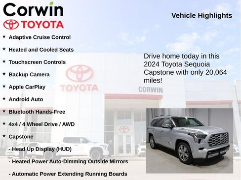 Used 2024 Toyota Sequoia Capstone AWD/4WD image 6