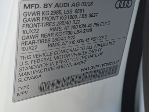New 2026 Audi SQ8 Prestige AWD/4WD image 36