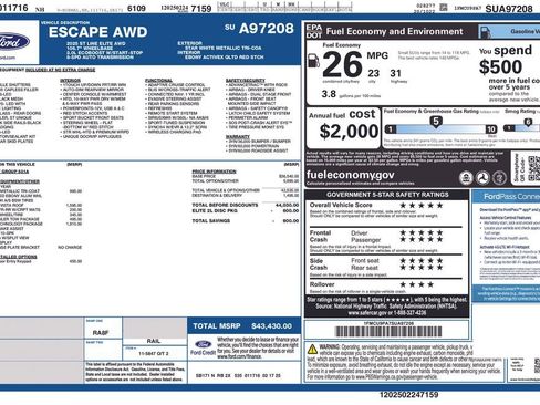 Used 2025 Ford Escape ST-Line Elite w/ Premium Technology Package image 16