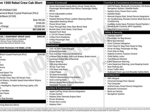 Used 2025 RAM 1500 Rebel w/ Rebel Level 1 Equipment Group AWD/4WD image 37
