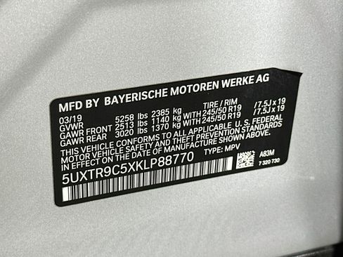 Used 2019 BMW X3 xDrive30i w/ Convenience Package AWD/4WD image 12