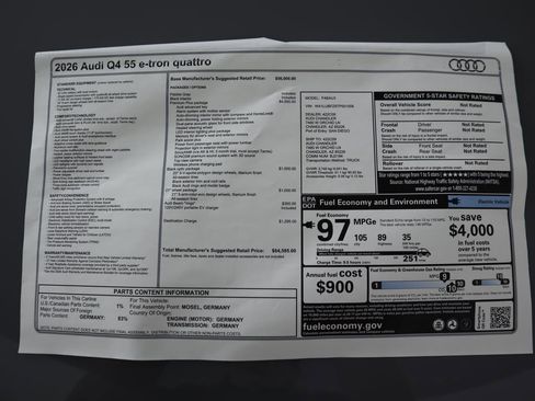 Used 2026 Audi Q4 e-tron Premium Plus w/ Premium Plus image 9
