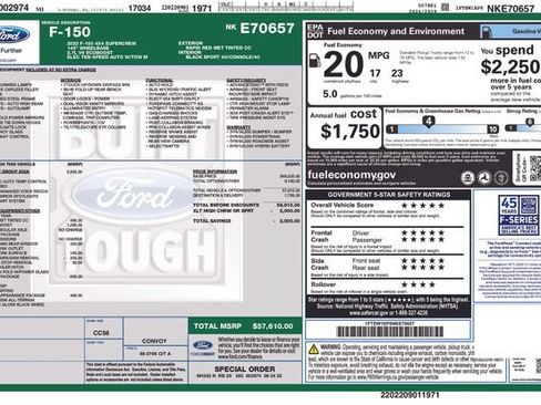 Used 2022 Ford F150 XLT w/ Equipment Group 302A High AWD/4WD image 44