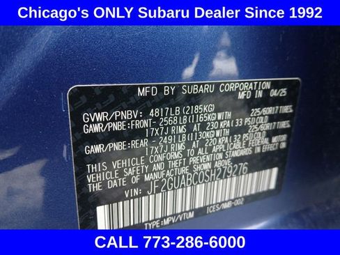 Certified 2025 Subaru Crosstrek 2.0i w/ Convenience Package #1 image 17