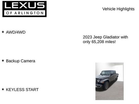 Used 2023 Jeep Gladiator Overland AWD/4WD image 7