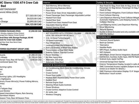 Used 2022 GMC Sierra 1500 AT4 w/ AT4 Preferred Package AWD/4WD image 2