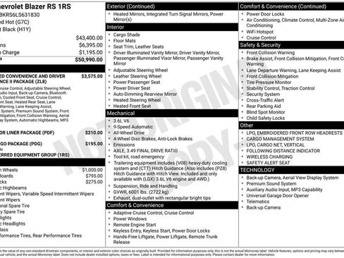 Certified 2020 Chevrolet Blazer RS image 10