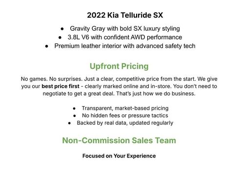 Used 2022 Kia Telluride SX w/ SX Prestige Package image 3