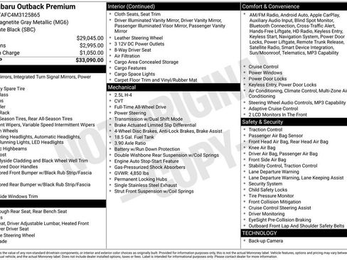 Used 2021 Subaru Outback Premium image 37