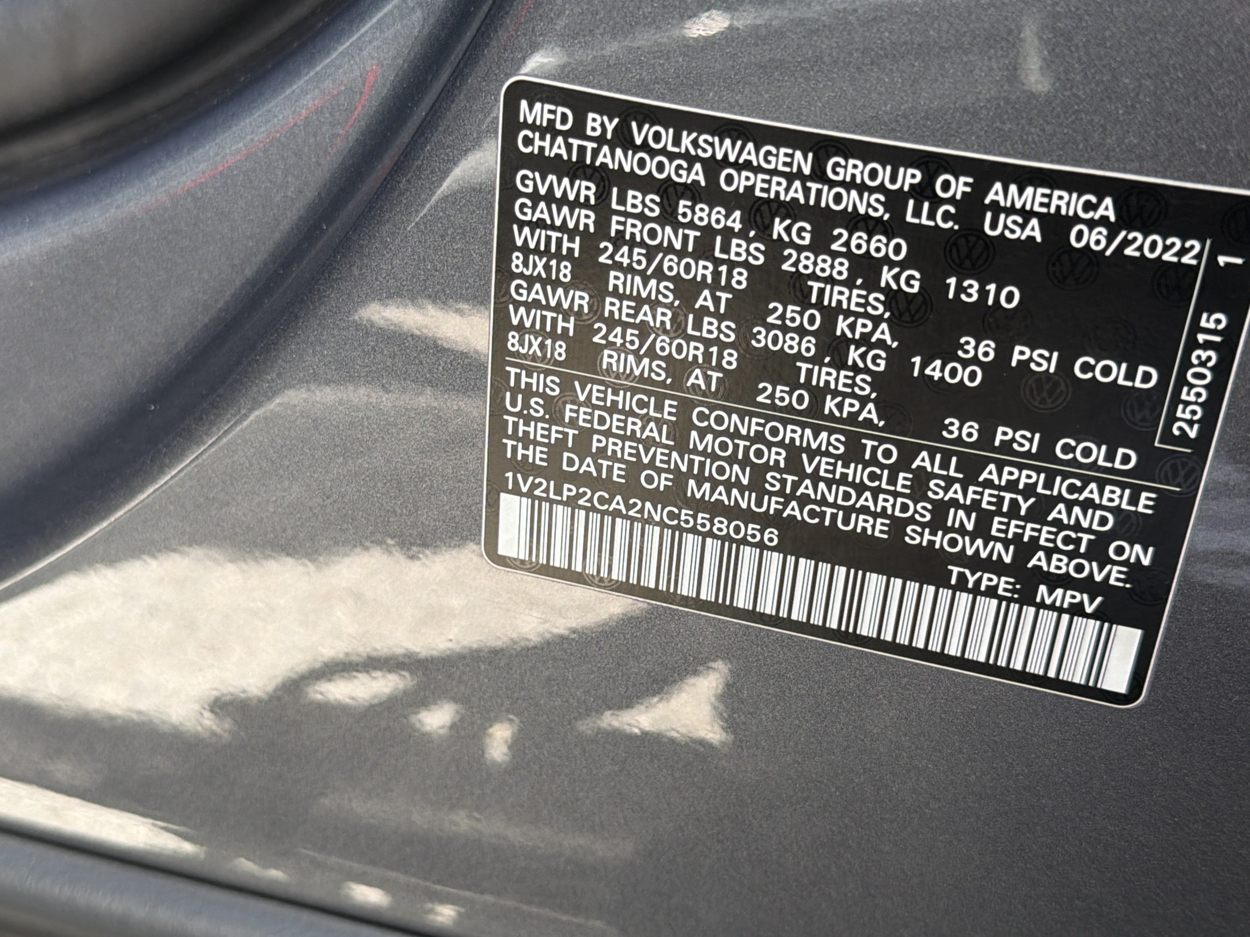 Used 2022 Volkswagen Atlas SE AWD/4WD image 28