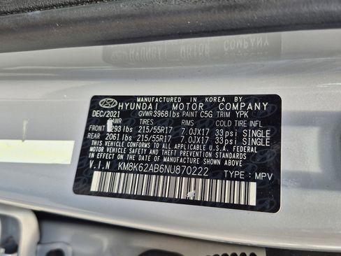 Certified 2022 Hyundai Kona SEL w/ Cargo Package FWD image 30