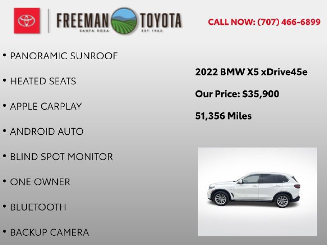 Used 2022 BMW X5 xDrive45e w/ Parking Assistance Package AWD/4WD image 9