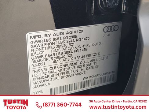 Used 2020 Audi Q7 3.0T Prestige w/ Prestige Package AWD/4WD image 18